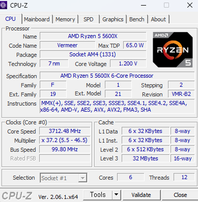 CPU-Z 확인